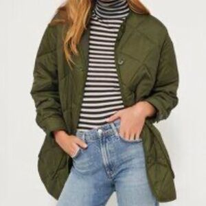 Tuckernuck Yates quilted jacket NWT brand new olive green xs